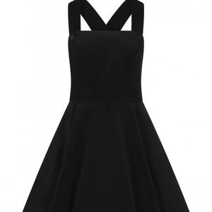 Hell Bunny Black Pinafore Dress